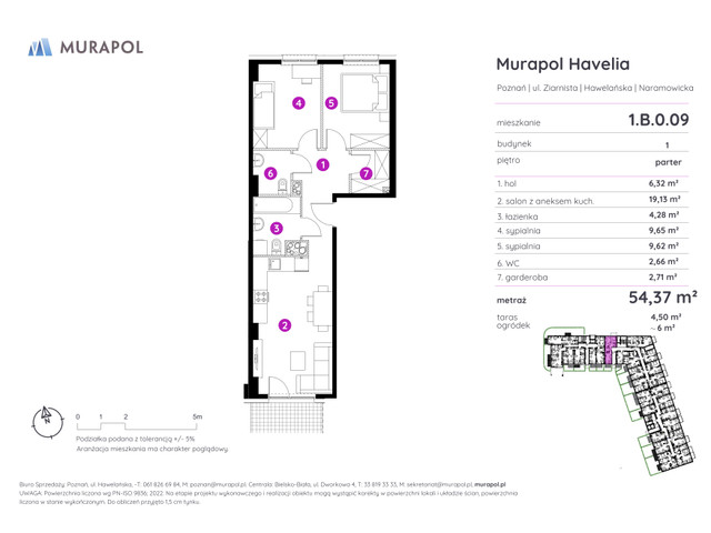 Mieszkanie w inwestycji Murapol Havelia, symbol 1.B.0.09 » nportal.pl