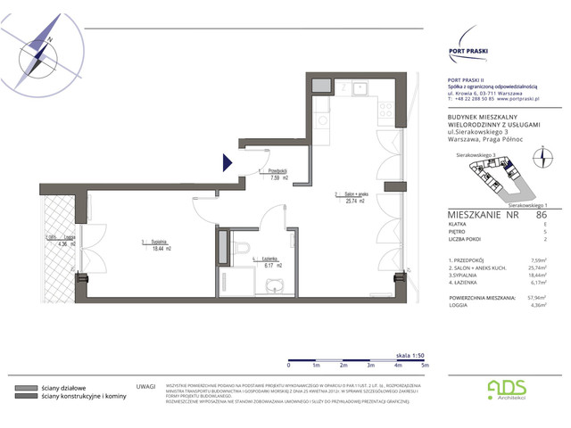 Mieszkanie w inwestycji Port Praski, symbol SIERAKOWSKIEGO.3_86 » nportal.pl