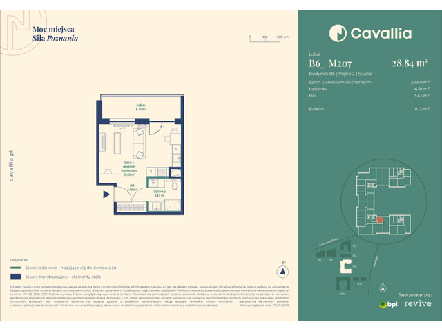 Mieszkanie w inwestycji Cavallia, symbol B6_M207 » nportal.pl