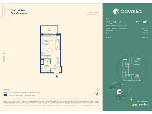 Mieszkanie w inwestycji Cavallia, symbol B6_M306 » nportal.pl