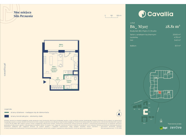 Mieszkanie w inwestycji Cavallia, symbol B6_M307 » nportal.pl