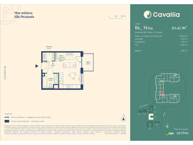 Mieszkanie w inwestycji Cavallia, symbol B6_M314 » nportal.pl
