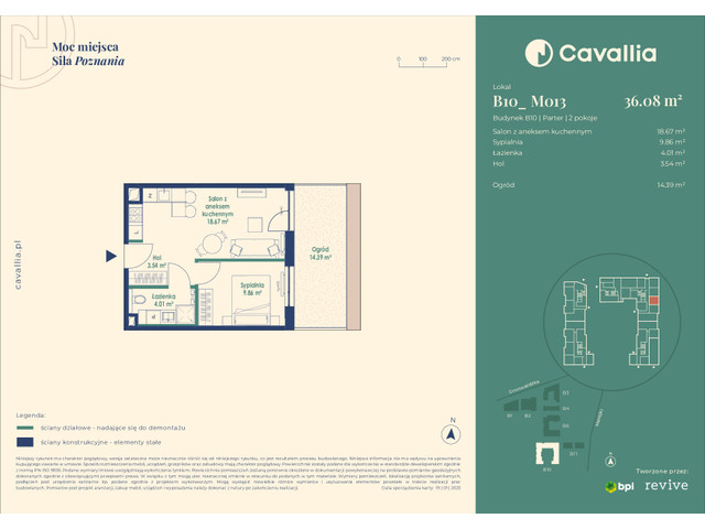 Mieszkanie w inwestycji Cavallia, symbol B10_M013 » nportal.pl