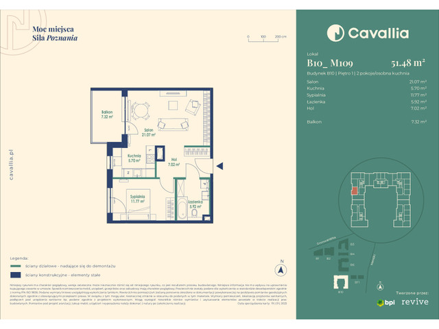 Mieszkanie w inwestycji Cavallia, symbol B10_M109 » nportal.pl