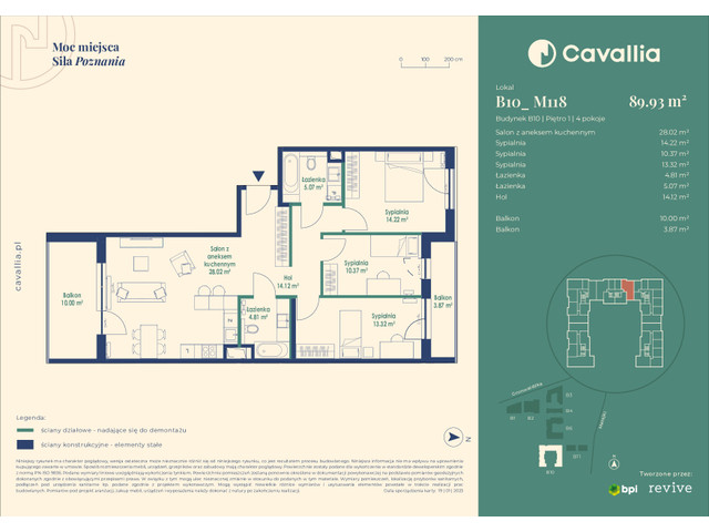 Mieszkanie w inwestycji Cavallia, symbol B10_M118 » nportal.pl