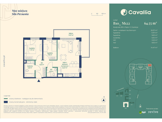 Mieszkanie w inwestycji Cavallia, symbol B10_M122 » nportal.pl