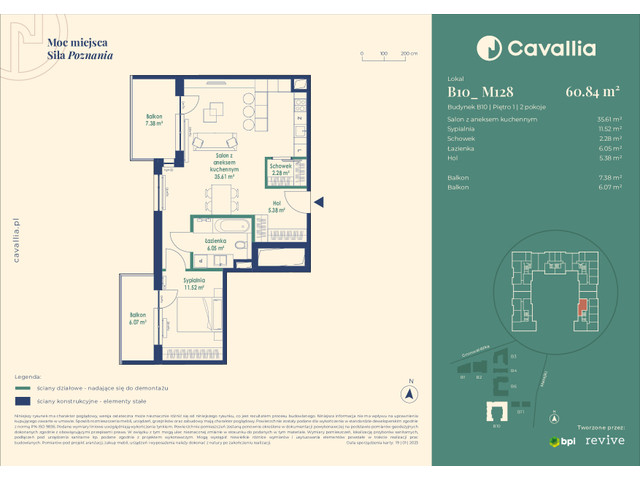 Mieszkanie w inwestycji Cavallia, symbol B10_M128 » nportal.pl