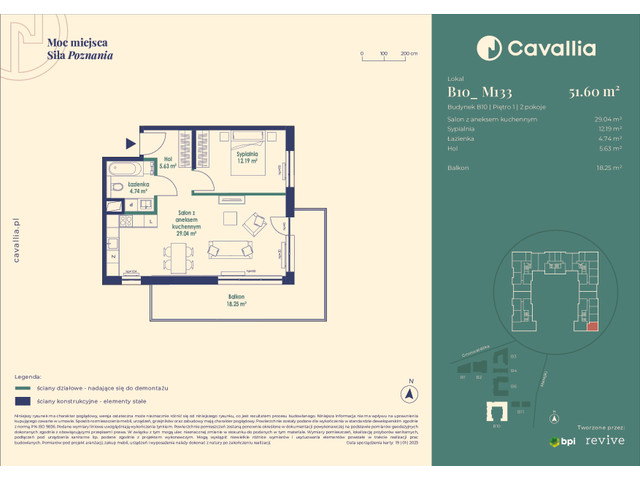 Mieszkanie w inwestycji Cavallia, symbol B10_M133 » nportal.pl