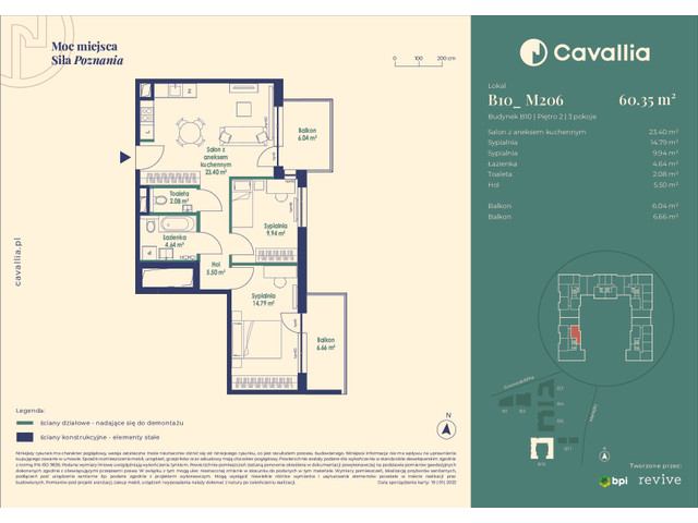 Mieszkanie w inwestycji Cavallia, symbol B10_M206 » nportal.pl