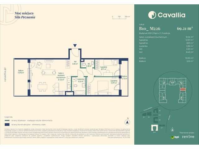 Mieszkanie w inwestycji Cavallia, symbol B10_M226 » nportal.pl