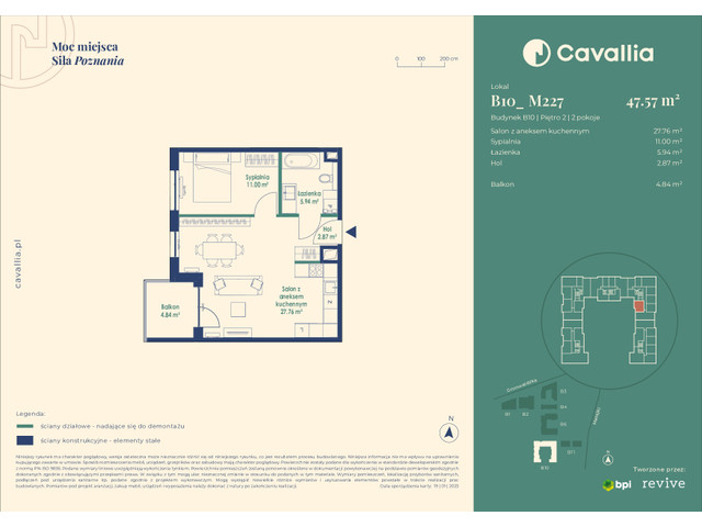 Mieszkanie w inwestycji Cavallia, symbol B10_M227 » nportal.pl