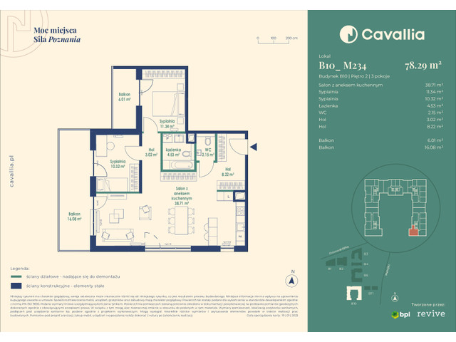 Mieszkanie w inwestycji Cavallia, symbol B10_M234 » nportal.pl