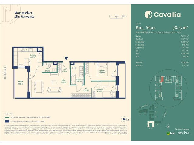 Mieszkanie w inwestycji Cavallia, symbol B10_M312 » nportal.pl