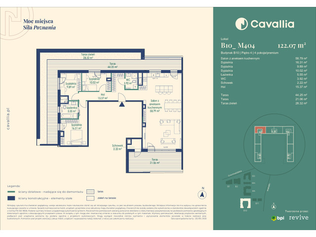 Mieszkanie w inwestycji Cavallia, symbol B10_M404 » nportal.pl