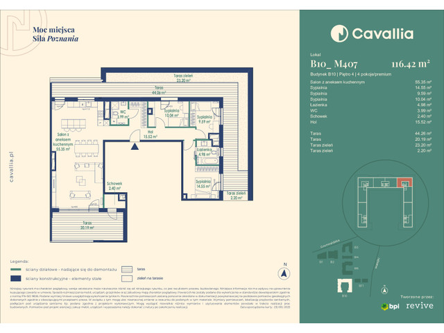 Mieszkanie w inwestycji Cavallia, symbol B10_M407 » nportal.pl