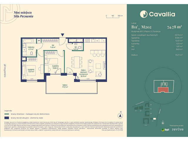 Mieszkanie w inwestycji Cavallia, symbol B11_1_M202 » nportal.pl