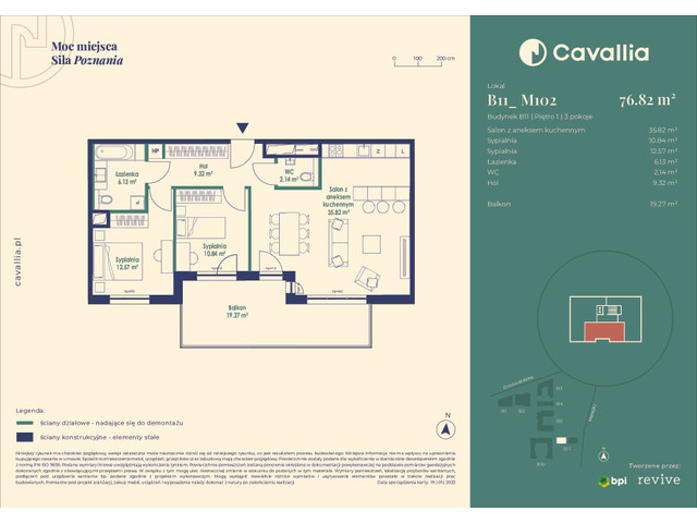 Mieszkanie w inwestycji Cavallia, symbol B11_M102 » nportal.pl