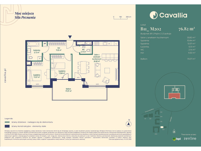 Mieszkanie w inwestycji Cavallia, symbol B11_M202 » nportal.pl