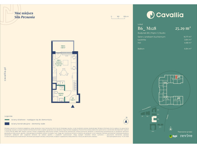 Mieszkanie w inwestycji Cavallia, symbol B6_M128 » nportal.pl