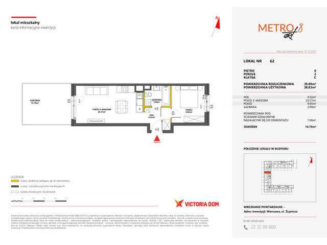 Mieszkanie w inwestycji METRO ART, symbol 8M.62 » nportal.pl