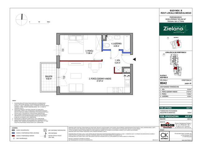 Mieszkanie w inwestycji Zielono MI, symbol B042 » nportal.pl