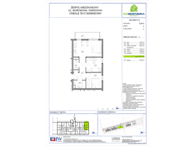 Mieszkanie w inwestycji Eco Berensona, budynek Rezerwacja, symbol B.3 » nportal.pl