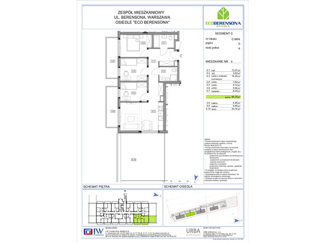 Mieszkanie w inwestycji Eco Berensona, budynek Rezerwacja, symbol C.4 » nportal.pl