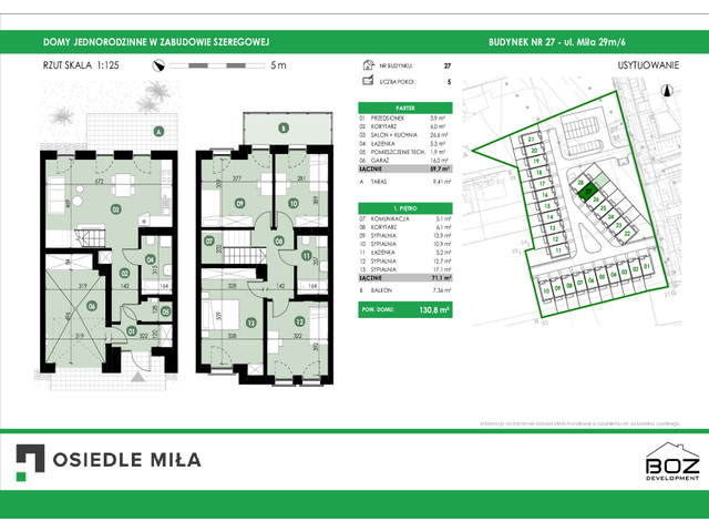 Dom w inwestycji Osiedle Miła - Szeregówki Etap II, symbol D27 » nportal.pl