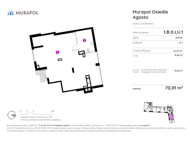 Komercyjne w inwestycji Murapol Agosto, symbol 1.B.0.LU.1 » nportal.pl