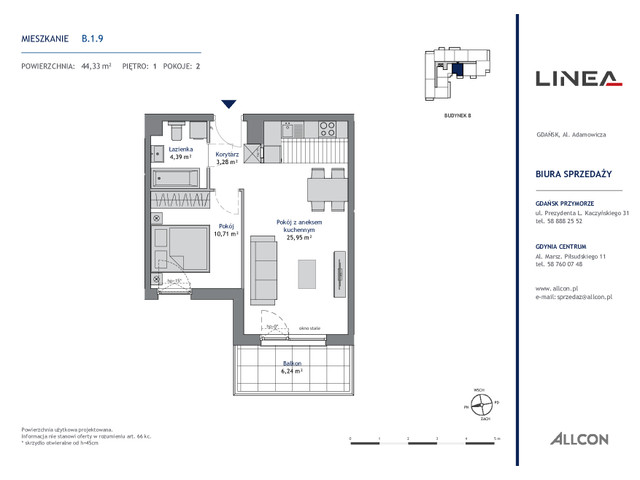Mieszkanie w inwestycji LINEA, symbol B.1.9 » nportal.pl