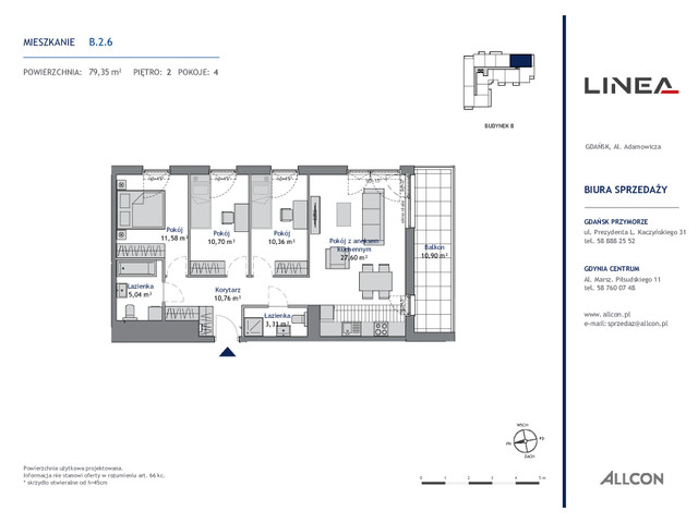 Mieszkanie w inwestycji LINEA, symbol B.2.6 » nportal.pl