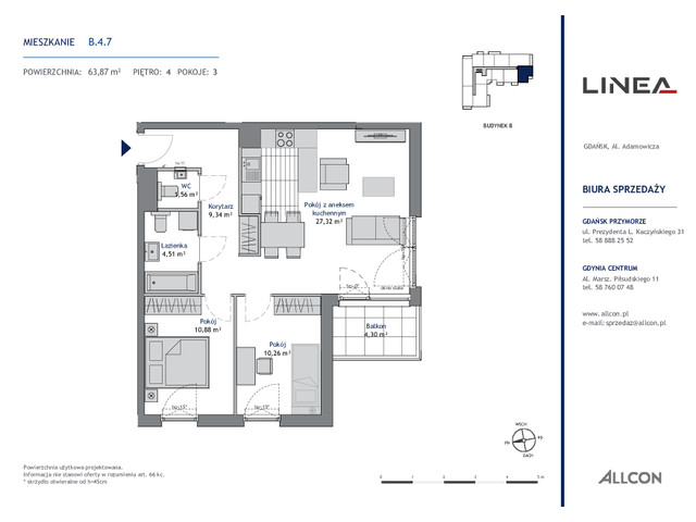 Mieszkanie w inwestycji LINEA, symbol B.4.7 » nportal.pl