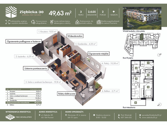 Mieszkanie w inwestycji Ziębicka 30, symbol 2.4.05 » nportal.pl