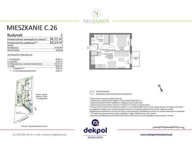 Mieszkanie w inwestycji Neo Jasień, symbol C26 » nportal.pl