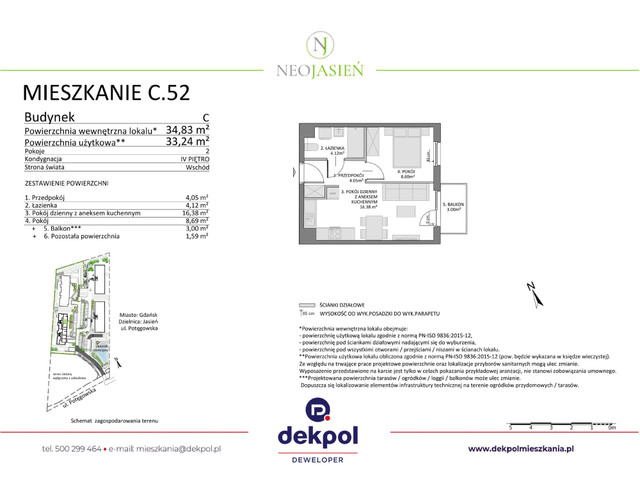 Mieszkanie w inwestycji Neo Jasień, budynek Rezerwacja, symbol C52 » nportal.pl