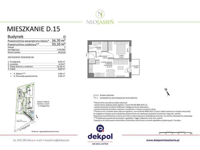 Mieszkanie w inwestycji Neo Jasień, budynek Rezerwacja, symbol D15 » nportal.pl