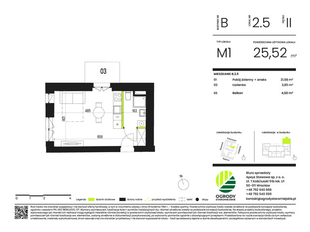 Mieszkanie w inwestycji Ogrody Staromiejskie, symbol B.2.5 » nportal.pl