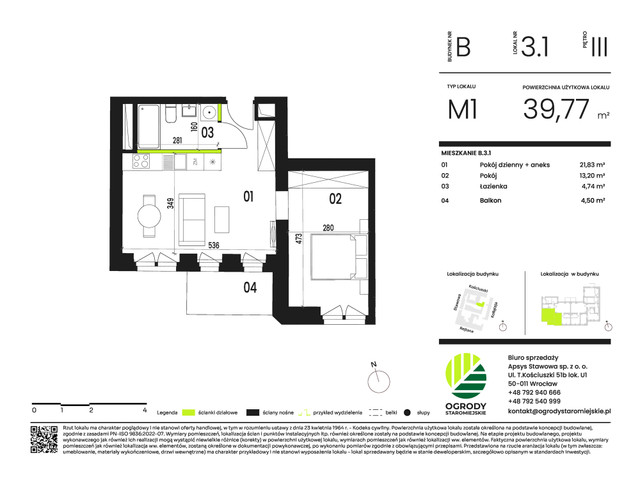 Mieszkanie w inwestycji Ogrody Staromiejskie, symbol B.3.1 » nportal.pl