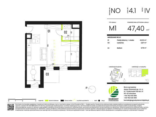 Mieszkanie w inwestycji Ogrody Staromiejskie, symbol NO.4.1 » nportal.pl