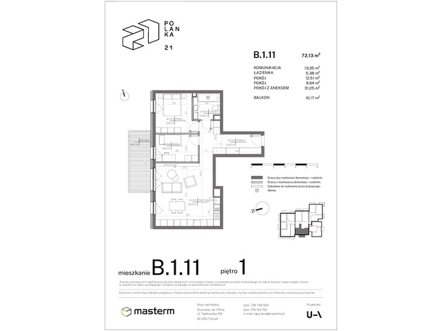 Mieszkanie w inwestycji Polanka 21, symbol B.1.11 » nportal.pl