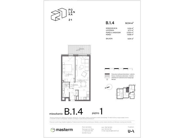 Mieszkanie w inwestycji Polanka 21, symbol B.1.4 » nportal.pl