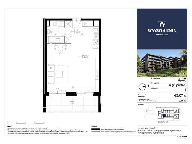 Mieszkanie w inwestycji Apartamenty Wyzwolenia, symbol 40 » nportal.pl