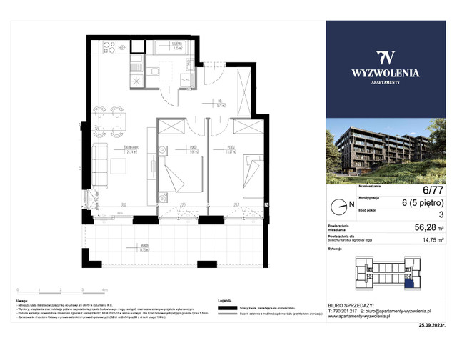 Mieszkanie w inwestycji Apartamenty Wyzwolenia, symbol 77 » nportal.pl