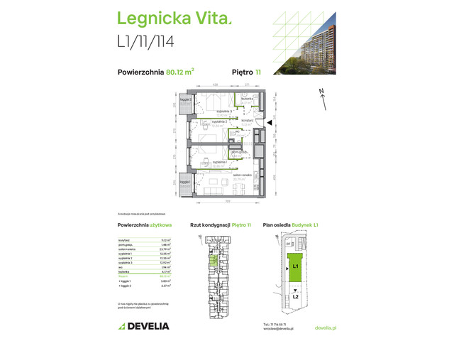 Mieszkanie w inwestycji Legnicka Vita, symbol L1/11/114 » nportal.pl