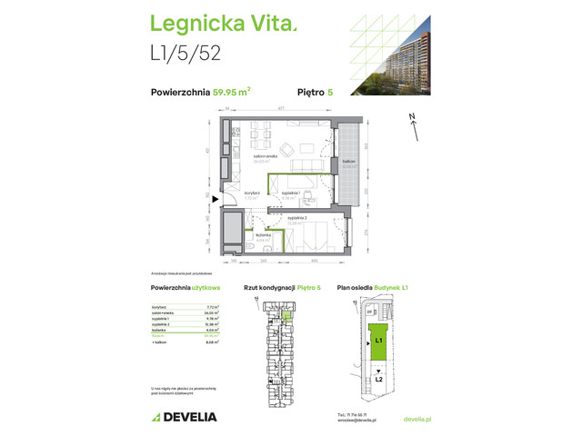 Mieszkanie w inwestycji Legnicka Vita, symbol L1/5/52 » nportal.pl