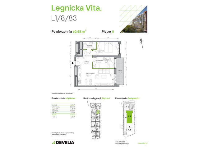 Mieszkanie w inwestycji Legnicka Vita, symbol L1/8/83 » nportal.pl