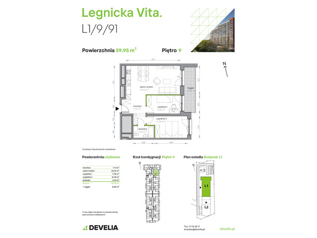 Mieszkanie w inwestycji Legnicka Vita, symbol L1/9/91 » nportal.pl
