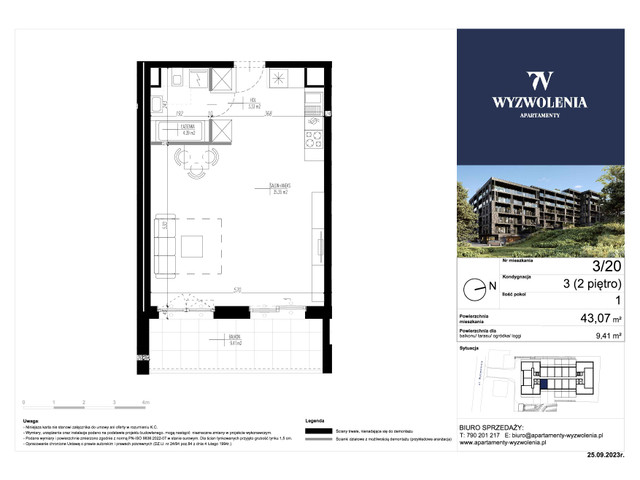 Mieszkanie w inwestycji Apartamenty Wyzwolenia, symbol 20 » nportal.pl