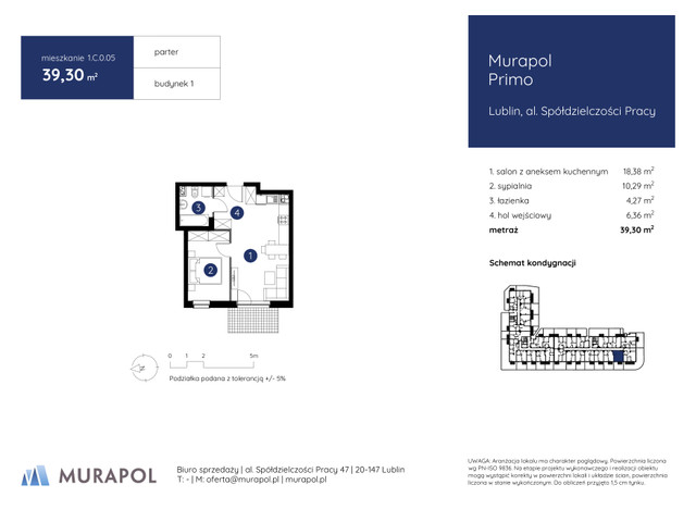 Mieszkanie w inwestycji Murapol Primo, symbol 1.C.0.05 » nportal.pl