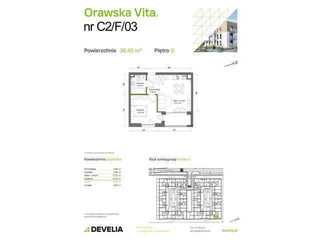 Mieszkanie w inwestycji Orawska Vita, symbol C2/F/03 » nportal.pl
